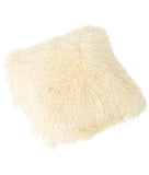 Tibetan Lambskin Pillow Cover Off White