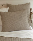 Farmhouse Brown and Cream Pinstripe Quilt