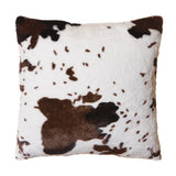 Cowhide Faux Fur Throw Pillow