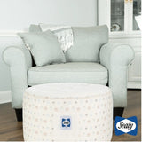Sealy Cream Ottoman