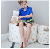 Dinosaur Cream Ottoman