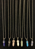 Genuine Natural Quartz Stone Pendant Necklace