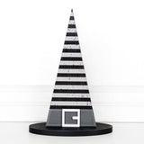 Wooden Striped Witch Hat