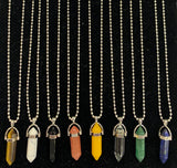 Genuine Natural Quartz Stone Pendant Necklace