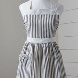 Black and Cream Bergen Apron