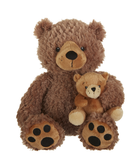 Mama and Baby Bear with Book Gift Set
