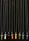 Genuine Natural Quartz Stone Pendant Necklace