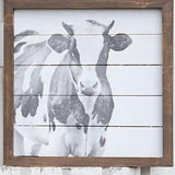 Black and White Cow Wall Art Small