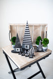 Wooden Striped Witch Hat