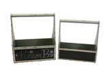 Slate Gray and Chalkboard Storage Caddy