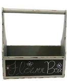 Slate Gray and Chalkboard Storage Caddy