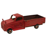 Vintage Red Metal Christmas Truck